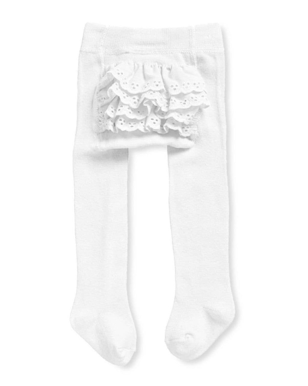 MeMoi Infant Rhumba Cotton Tights: White