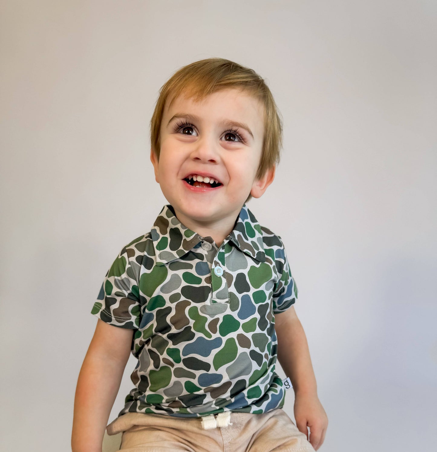 Pebble Camo - SS Polo Shirt: 5T
