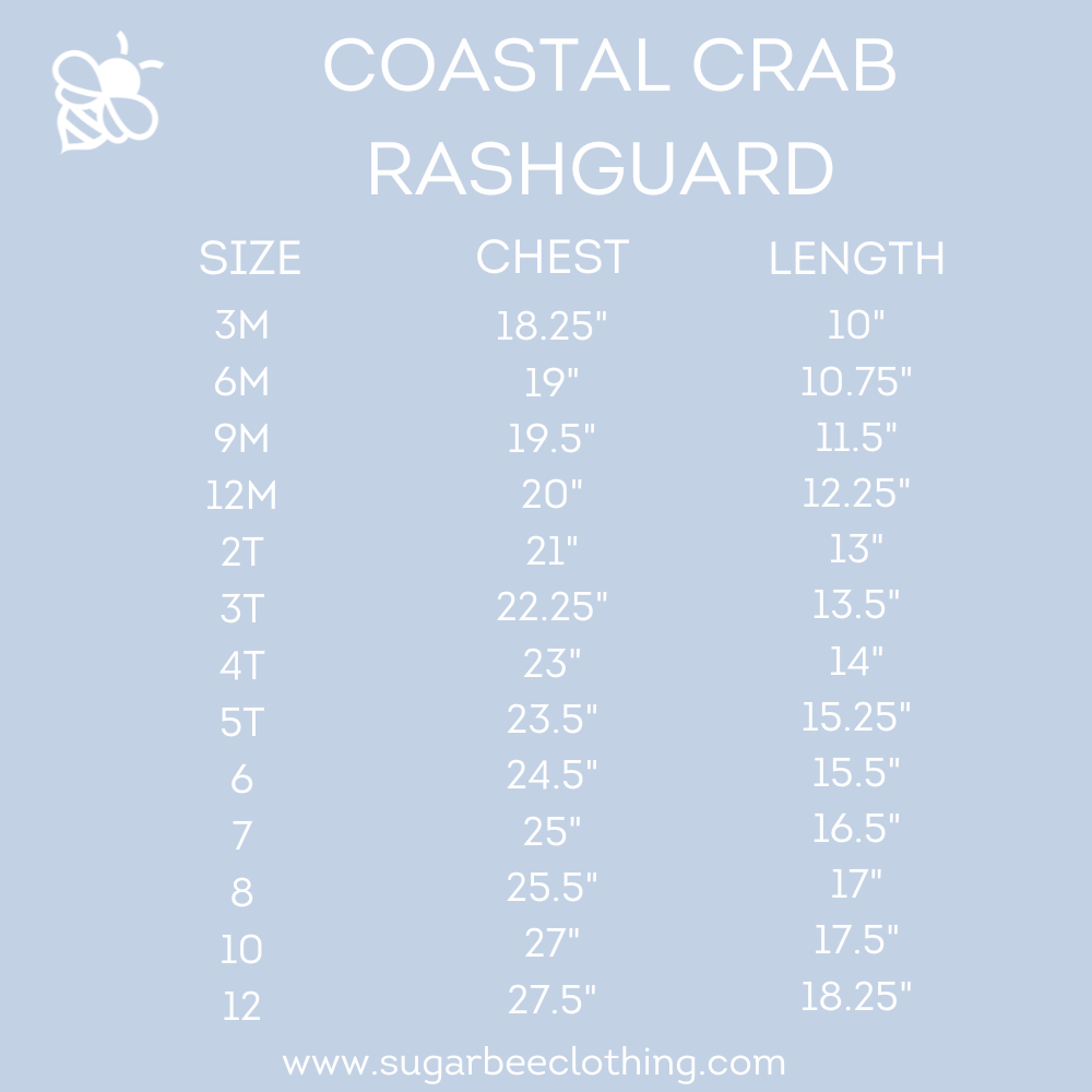 Boys Swim Short Sleeve Rashguard - Coastal Crab