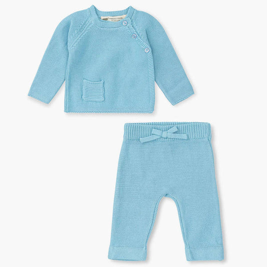 Little Darling Knit Top + Bottom_Light Blue: Boy / Light Blue