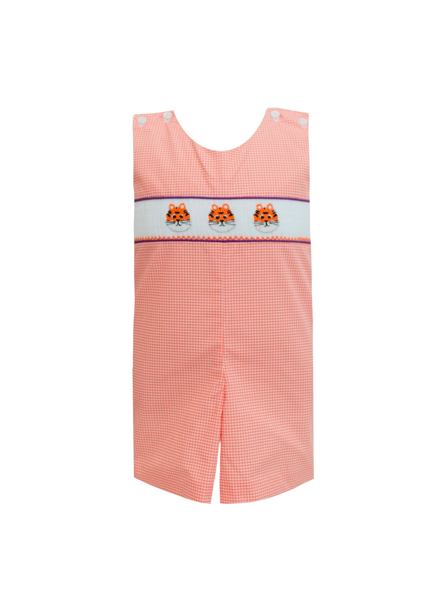 Orange Tiger Smock Jon Jon: 24m
