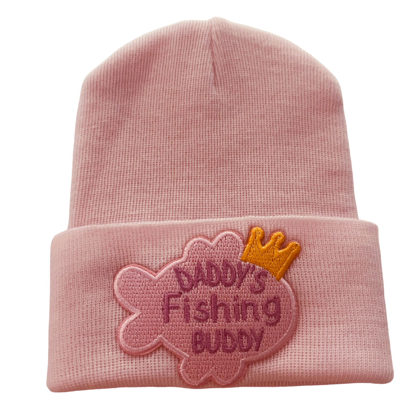 DADDY’S FISHING BUDDY Boy or Girl Fishing Hat Newborn Hat: Blue Boy