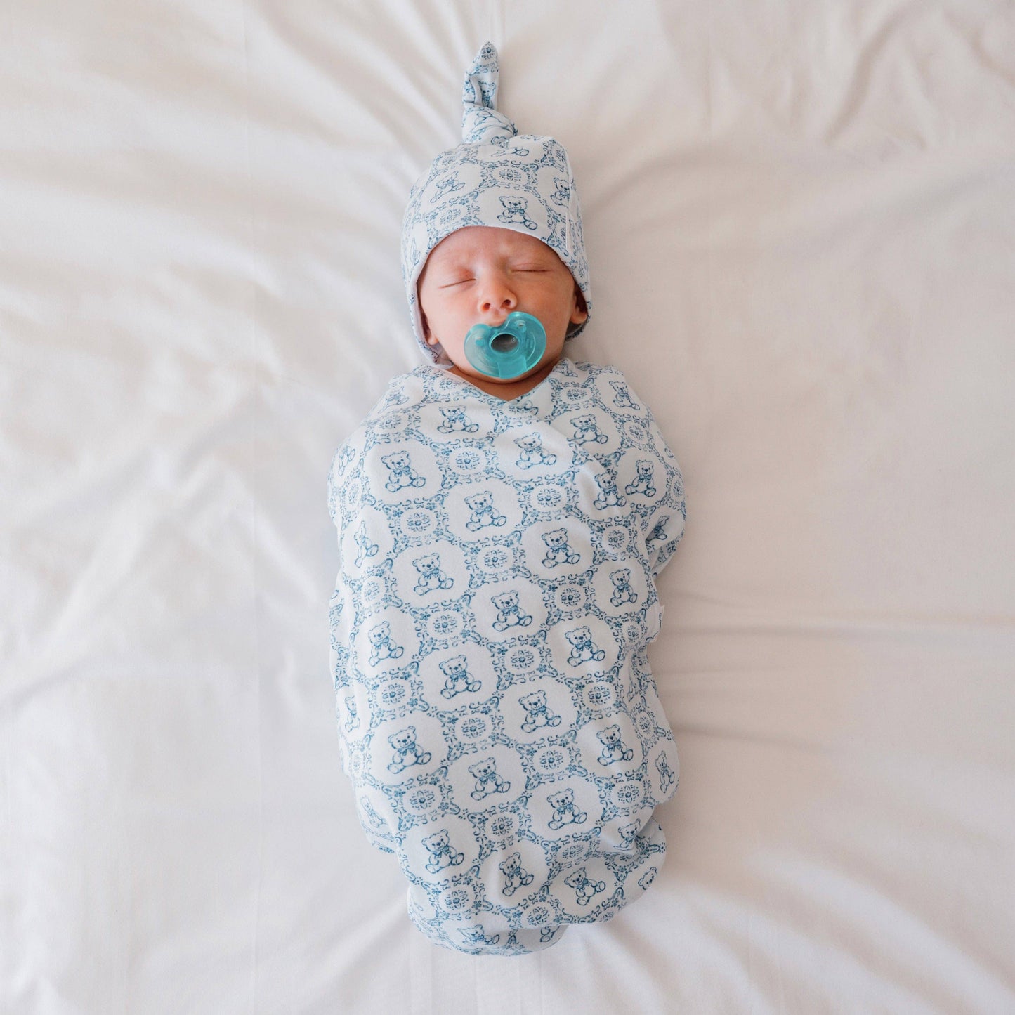 COCOON SWADDLE: Teddy Tiles / Small
