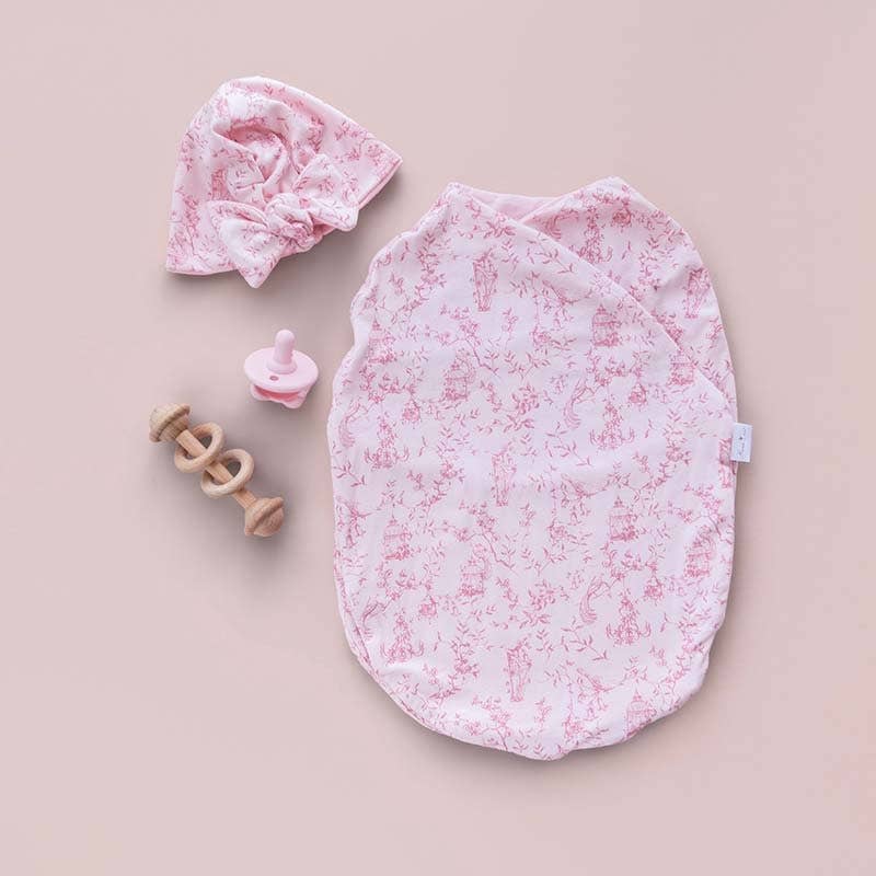 COCOON SWADDLE: Teddy Tiles / Small