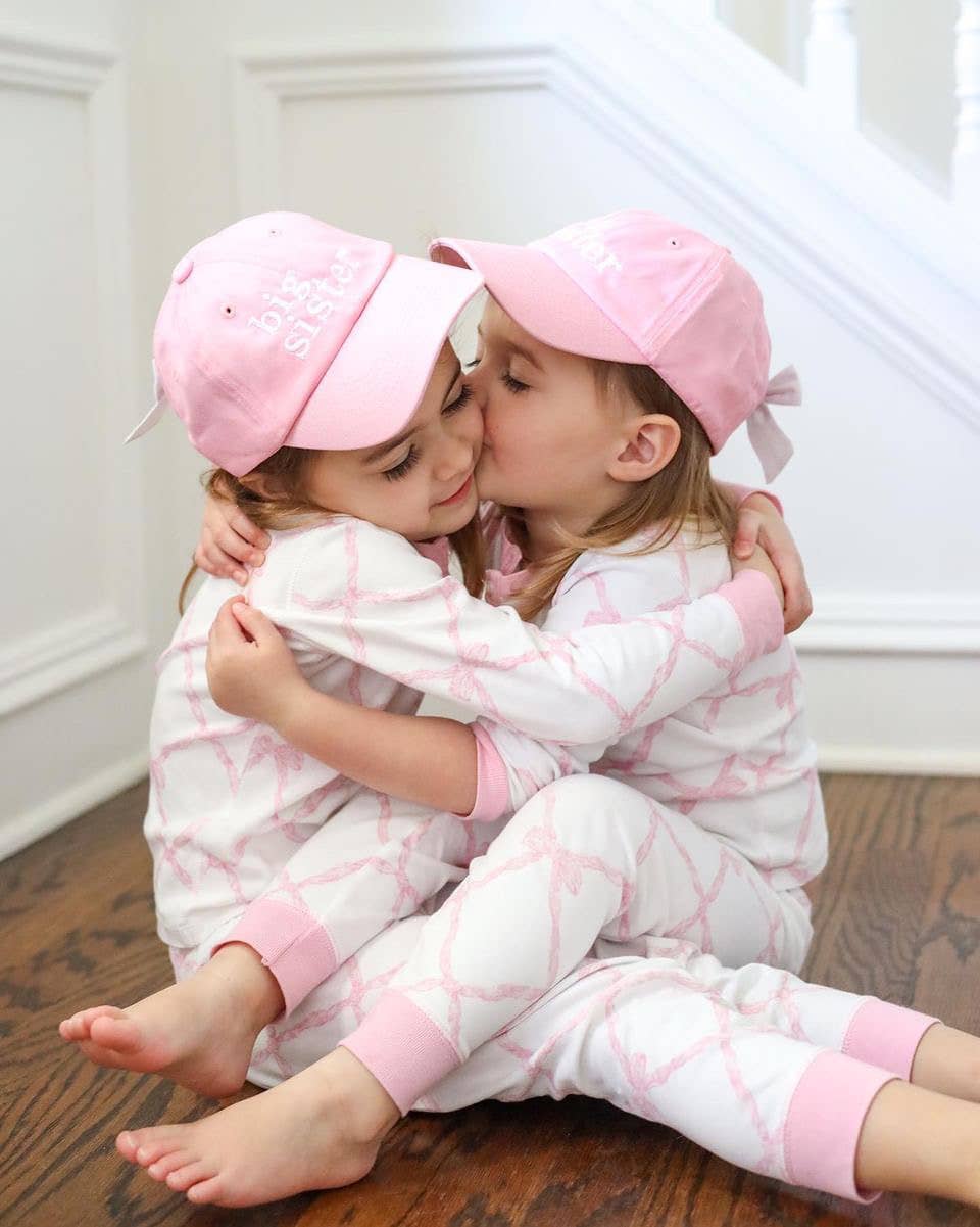 Big Sister Bow Baseball Hat- Youth