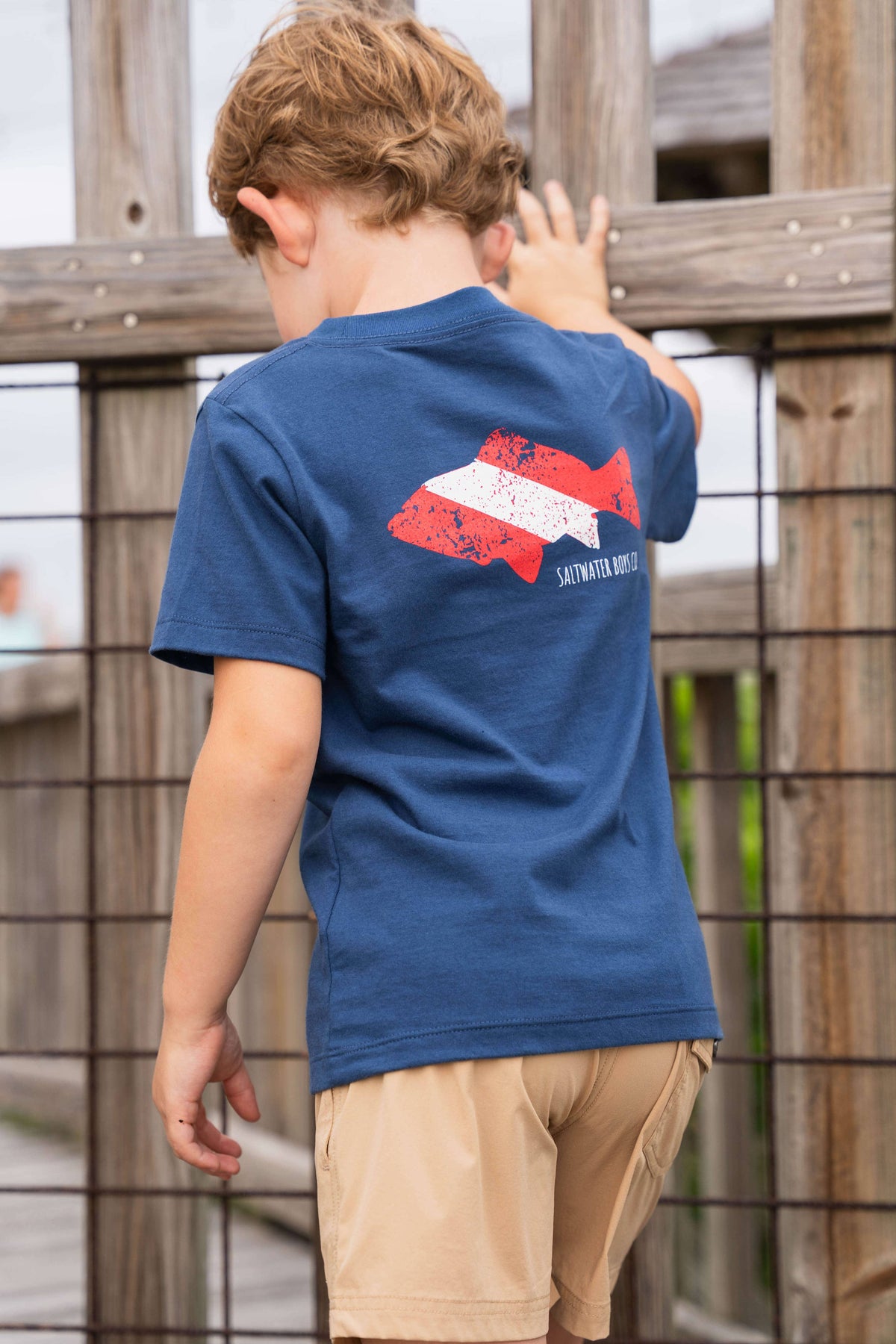 Dive Flag Boys Graphic Tee SS Navy: Navy
