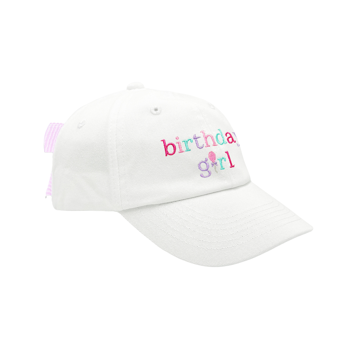 Birthday Girl Bow Baseball Hat