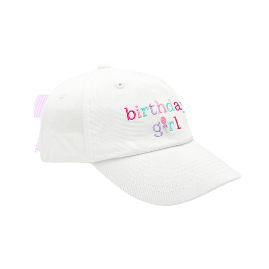 Birthday Girl Bow Baseball Hat