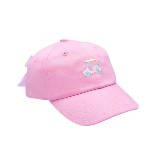 Rainbow Golf Cart Bow Baseball Hat (Baby, Youth): Youth
