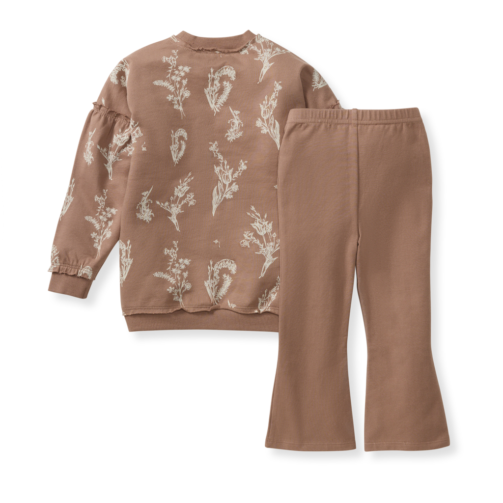 Little Wild Flower Toddler Sweat Set - Wild Lapin Children’s Boutique