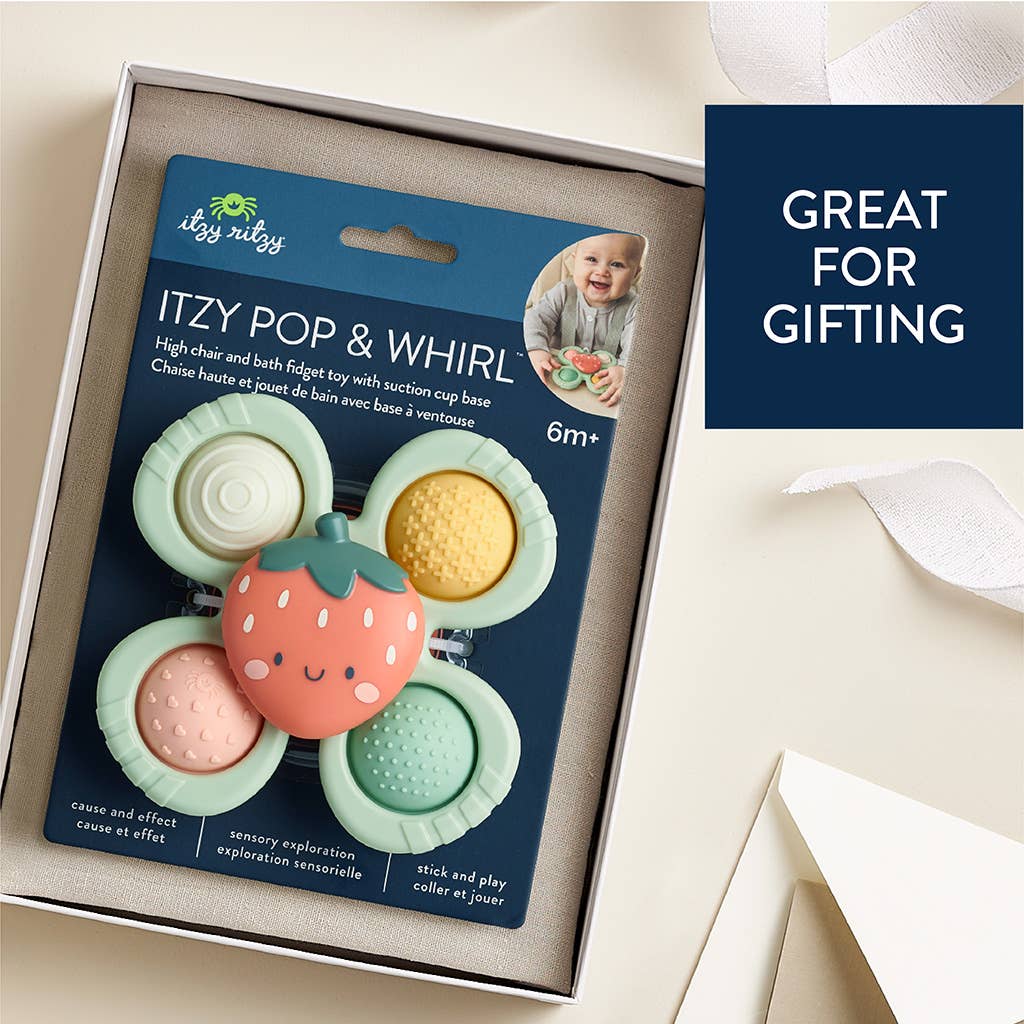 Itzy Pop & Whirl™ - Bath + Travel Toy: Smile