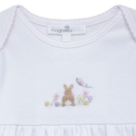 Bunny's Basket Gathered Gown - Pink