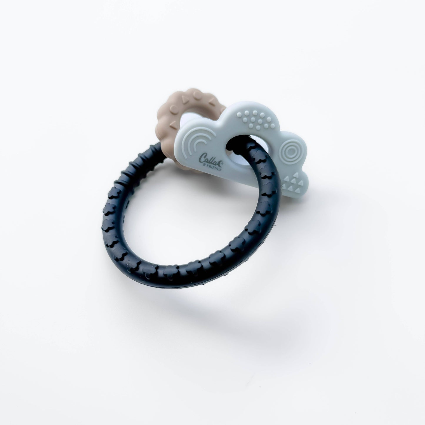 Cloudy Days Silicone Teether: Petunia Pink