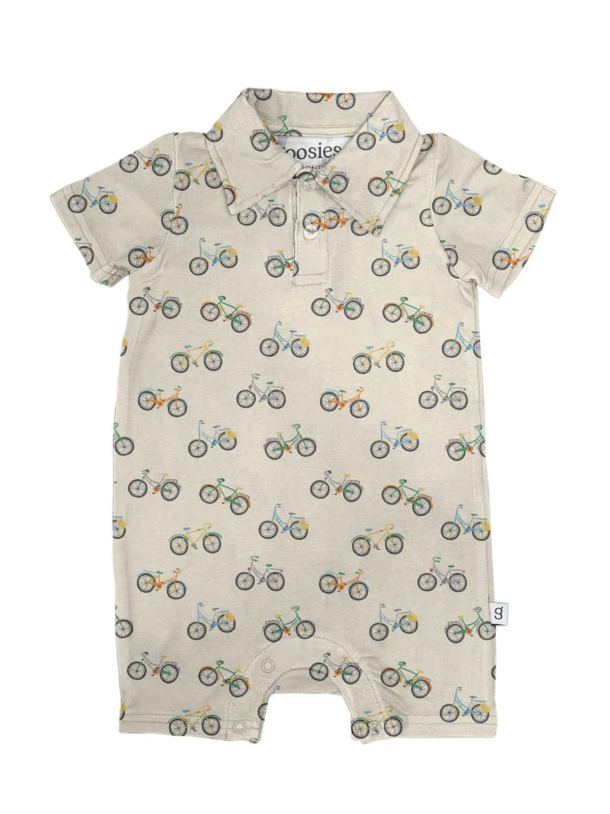 Bike Buddies Short Sleeve Polo Romper 