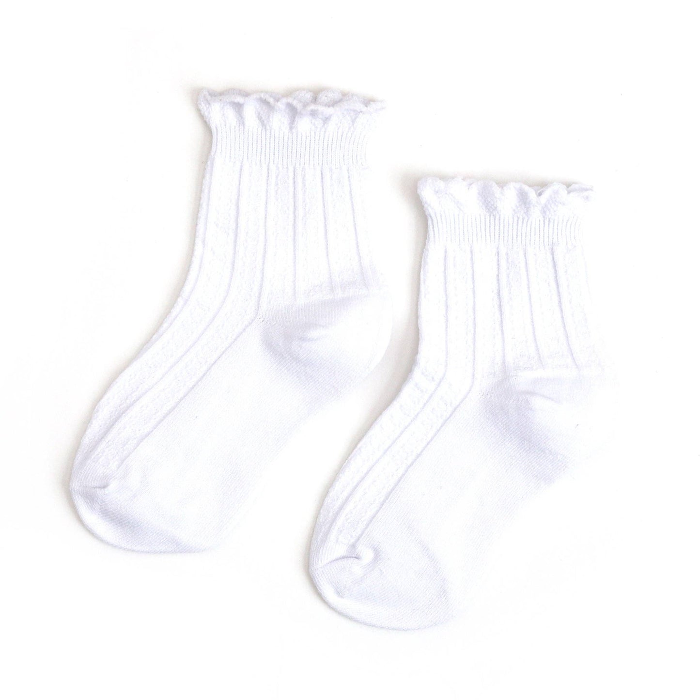 White Frill Midi Socks: 1.5-3 YEARS