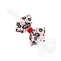 Mini Georgia Logo Print Hair Bow on Baby Band: GEORGIA / ONE SIZE