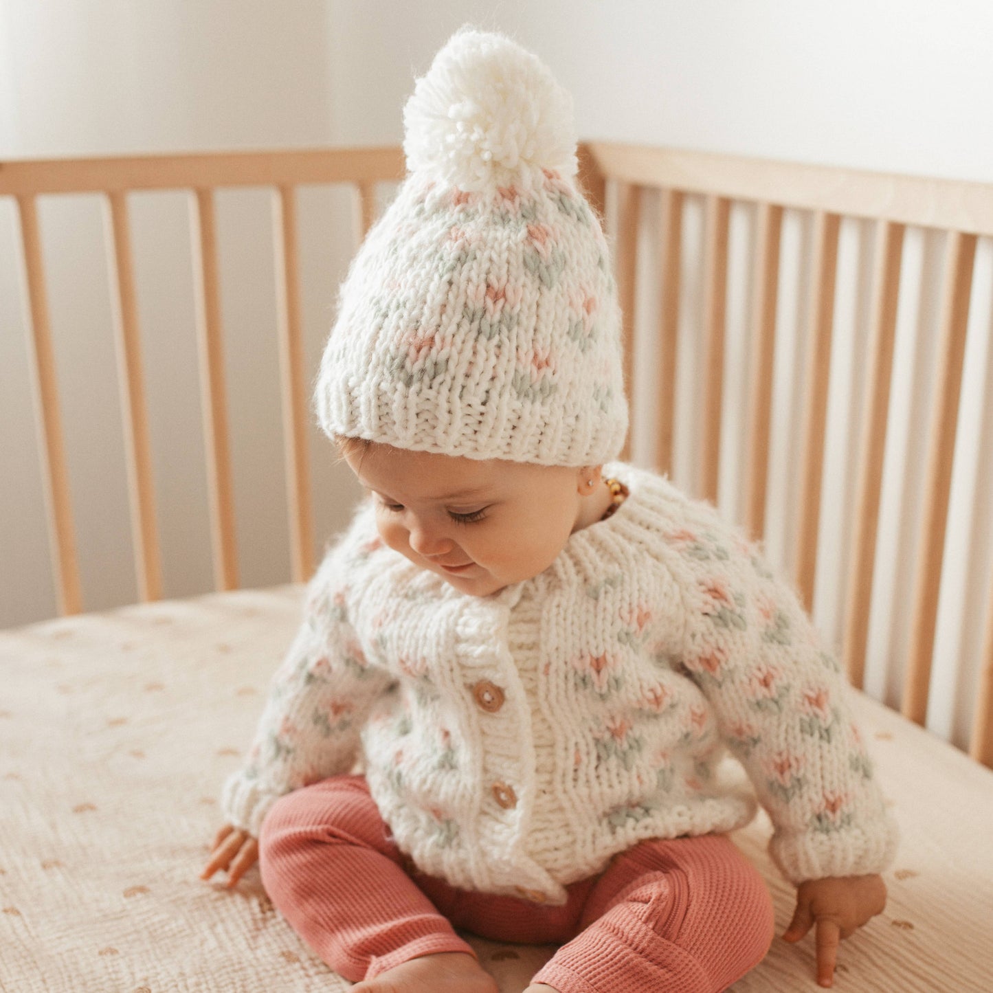 Bitty Blooms White Cardigan Sweater Baby & Toddler