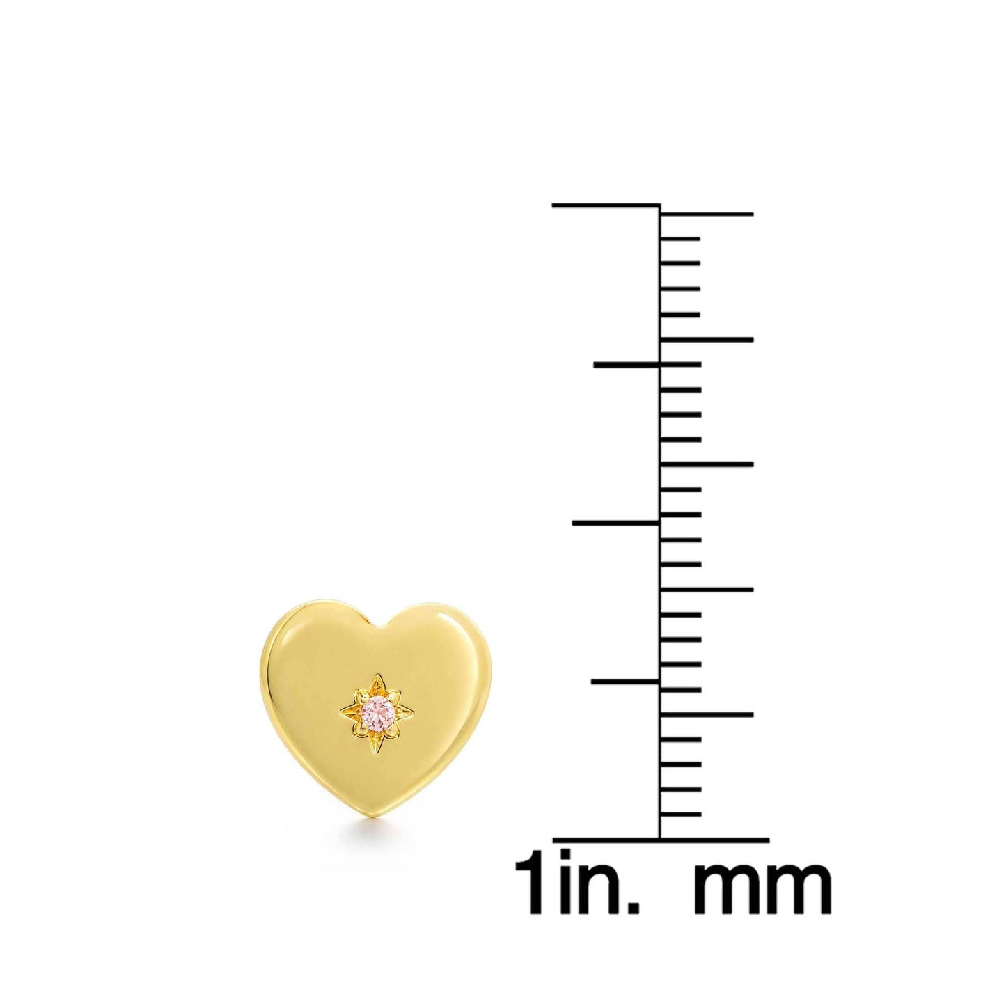 Heart Stud Earrings