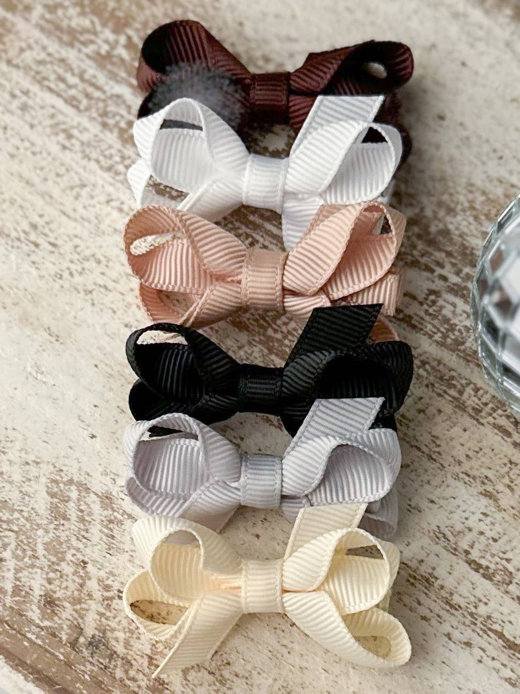 Bitty Bow Variety Pack - Baby Bows: Pastel