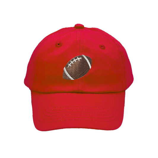 Red Football Baseball Hat (Baby, Youth): Baby (0-2 y.o.)