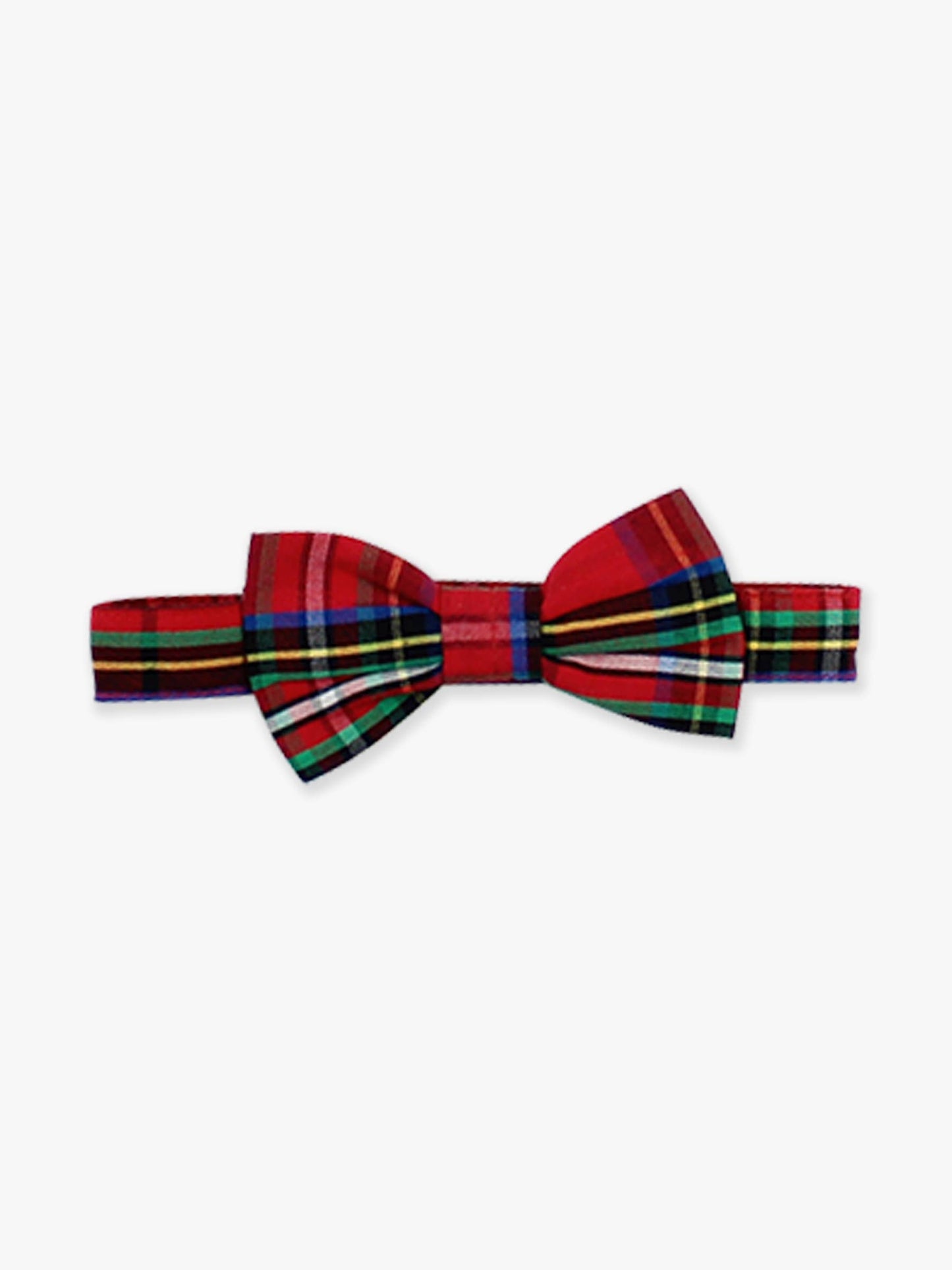 Boys Red Nicholas Plaid Bow Tie: Red
