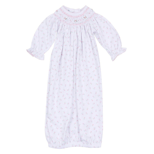 Juliette's Classics Bishop Print Long Sleeve Gown