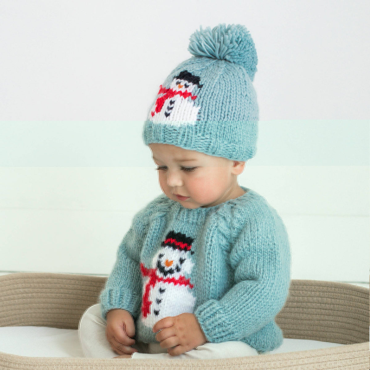 Frosty Snowman Surf Crew Neck Sweater Set Baby & Toddler