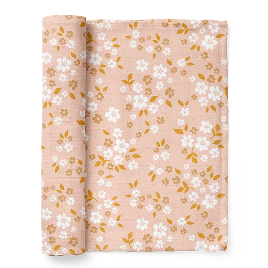 Swaddle Whimsy Floral Peach