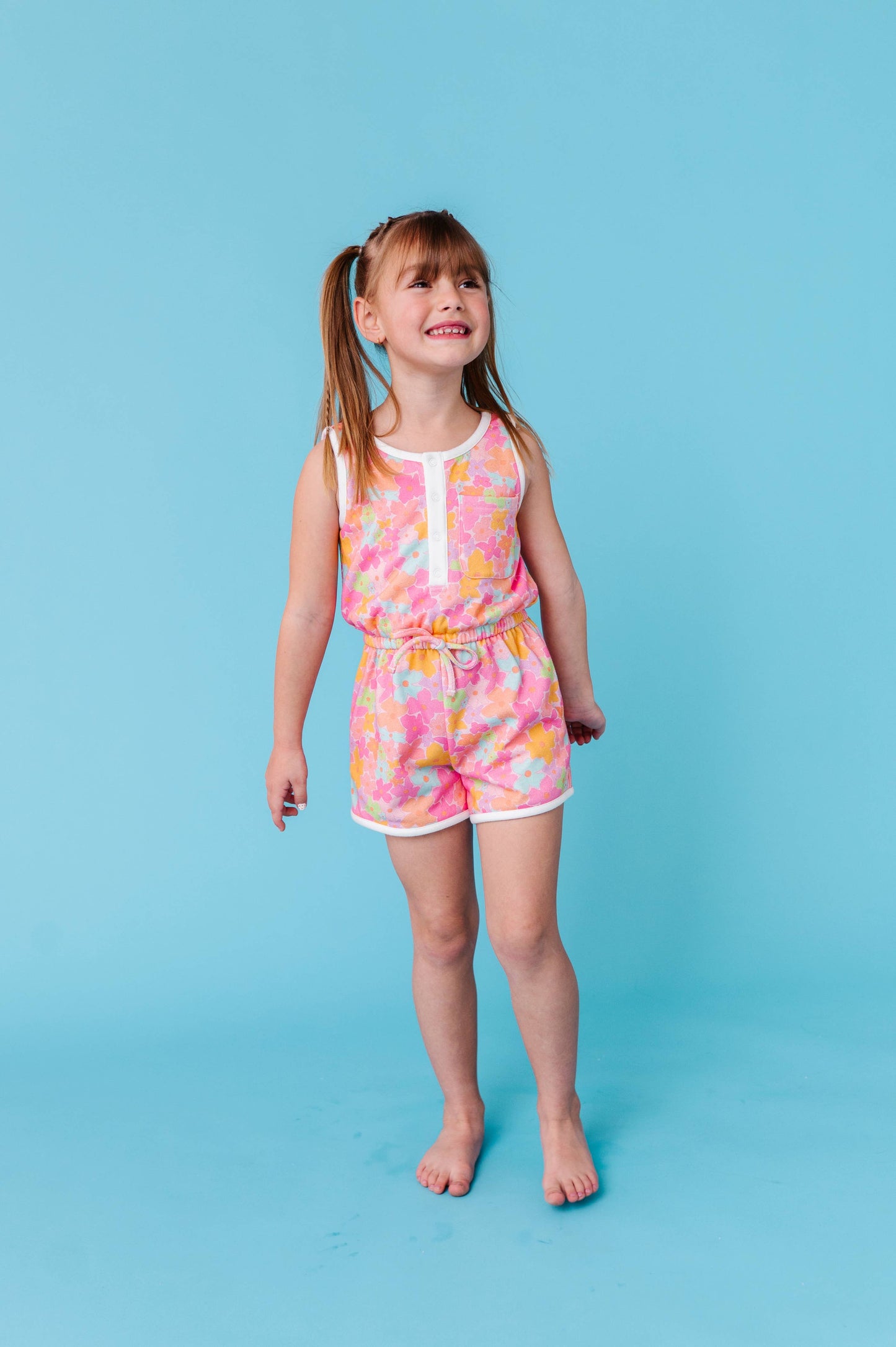 Tutti Fruitti Blossom Girls Tank Romper