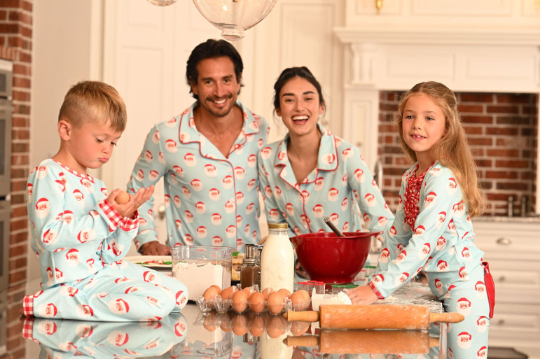 Christmas 2025 Pajamas- Vintage Santa - Ruffle Buttflap: