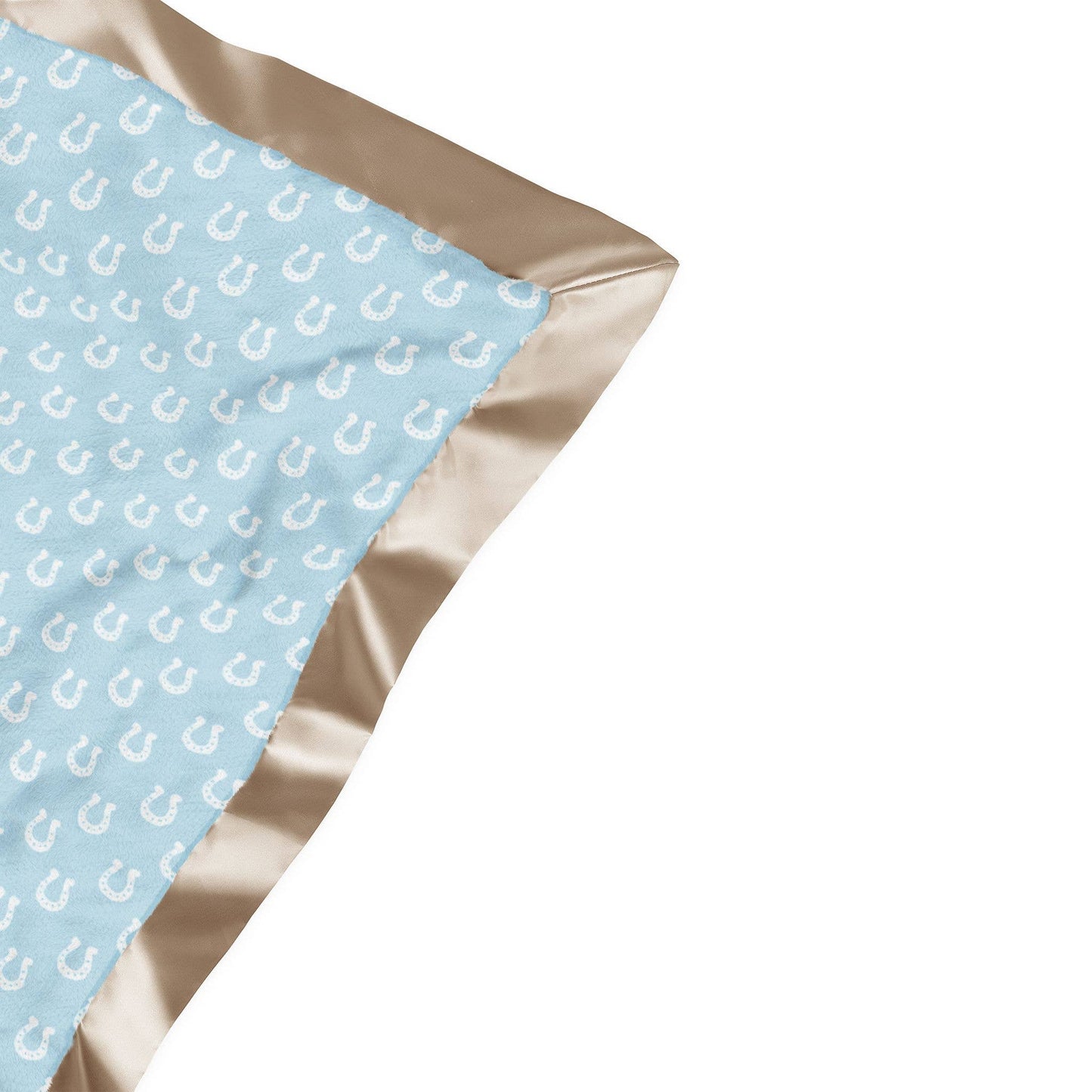 Reversible Baby Blanket - Howdy Partner Blue