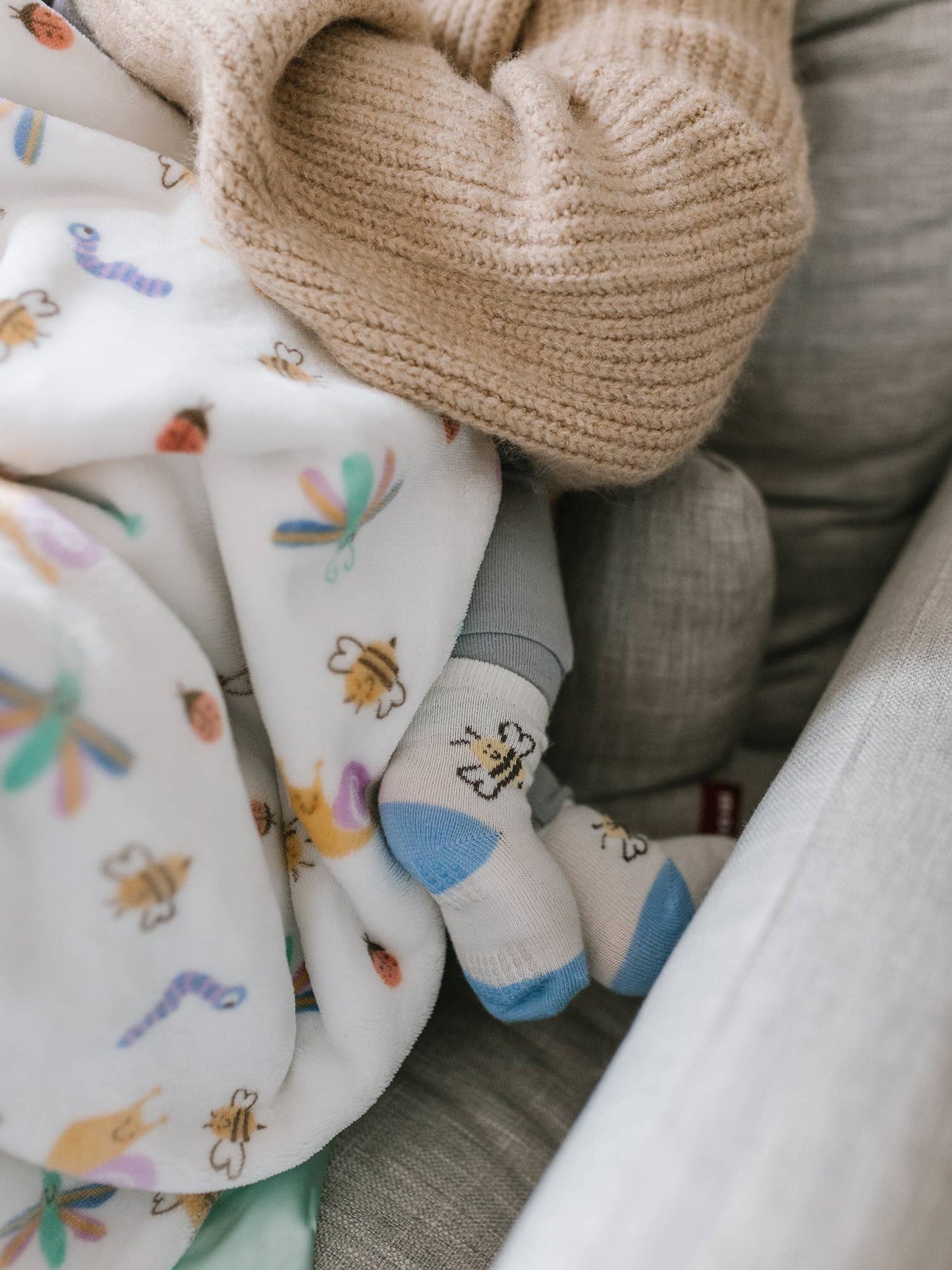 Reversible Baby Blanket- Love Bug