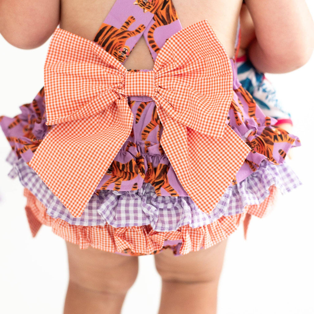 Orange & Purple Tiger Bubble - Wild Lapin Children’s Boutique