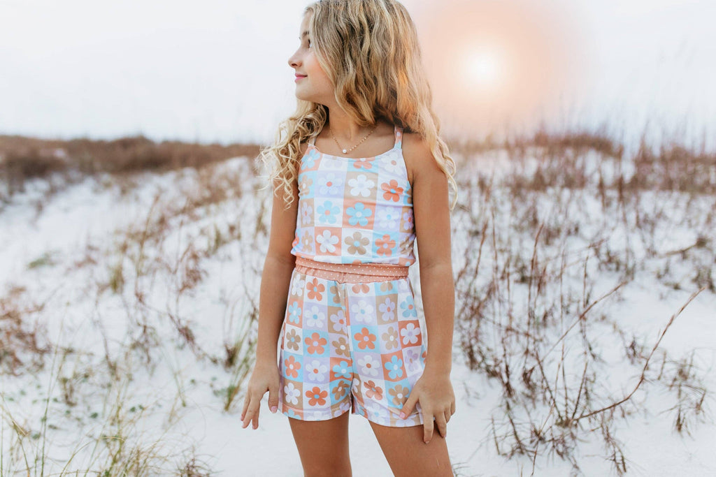 Kids Flower Power Crossback Yoga Two Piece Play Set