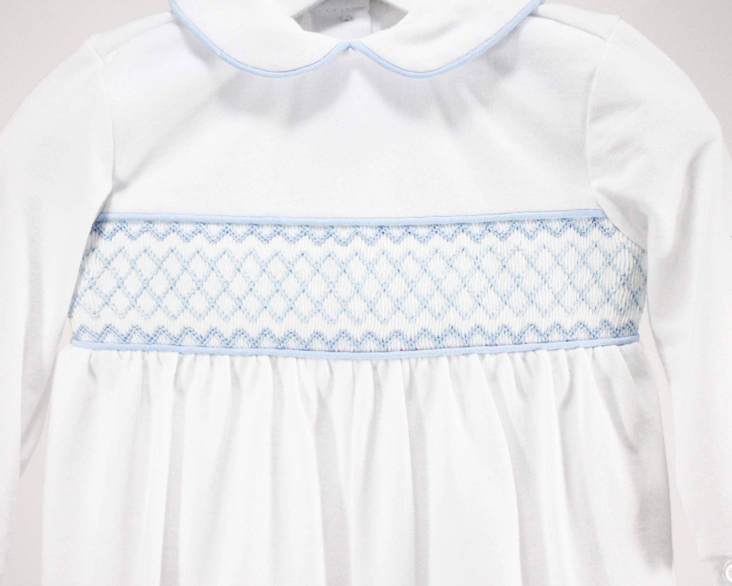 White and Light Blue Levi Gown: P