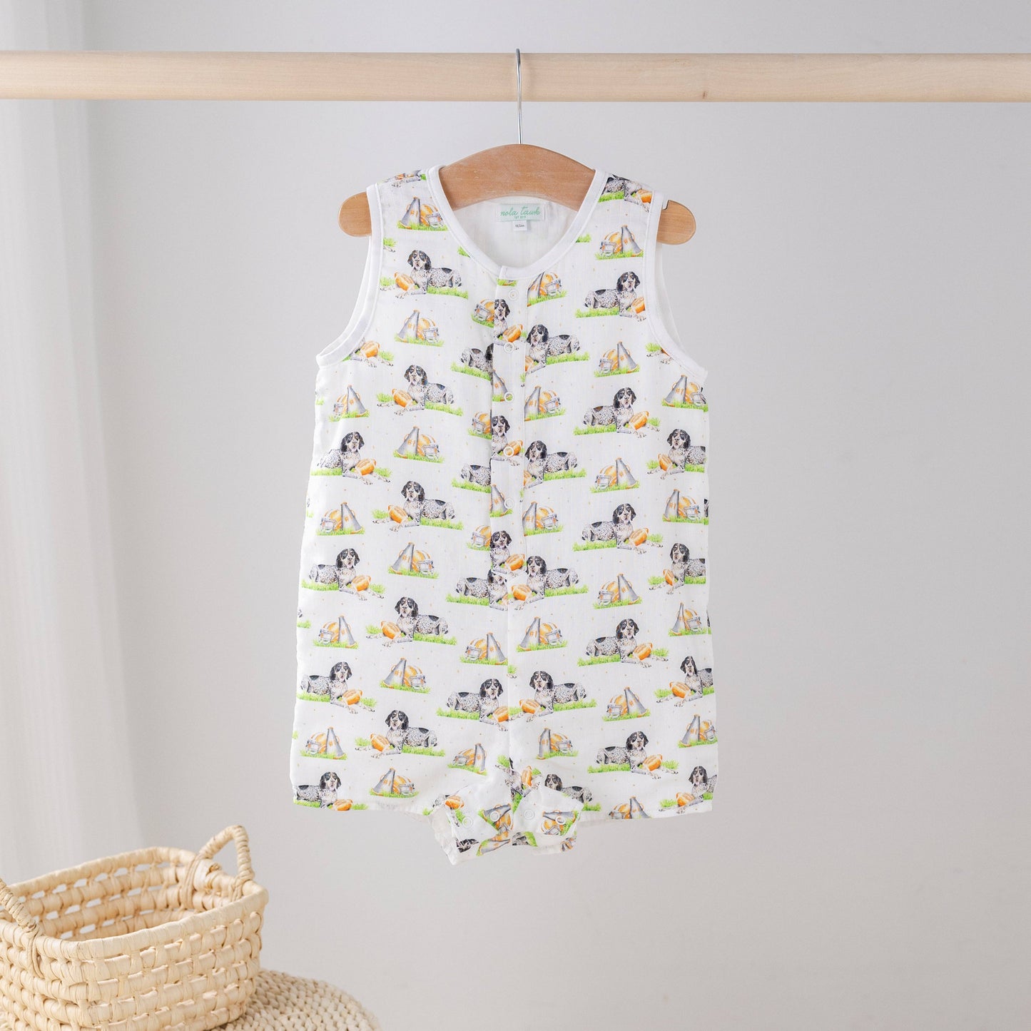 Mascot Mania in Tennessee Organic Muslin Shortall: