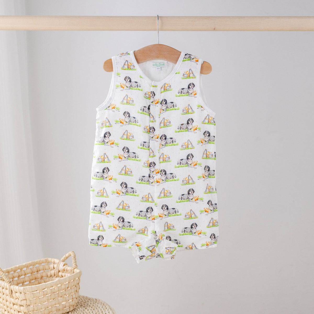 Mascot Mania in Tennessee Organic Muslin Shortall: