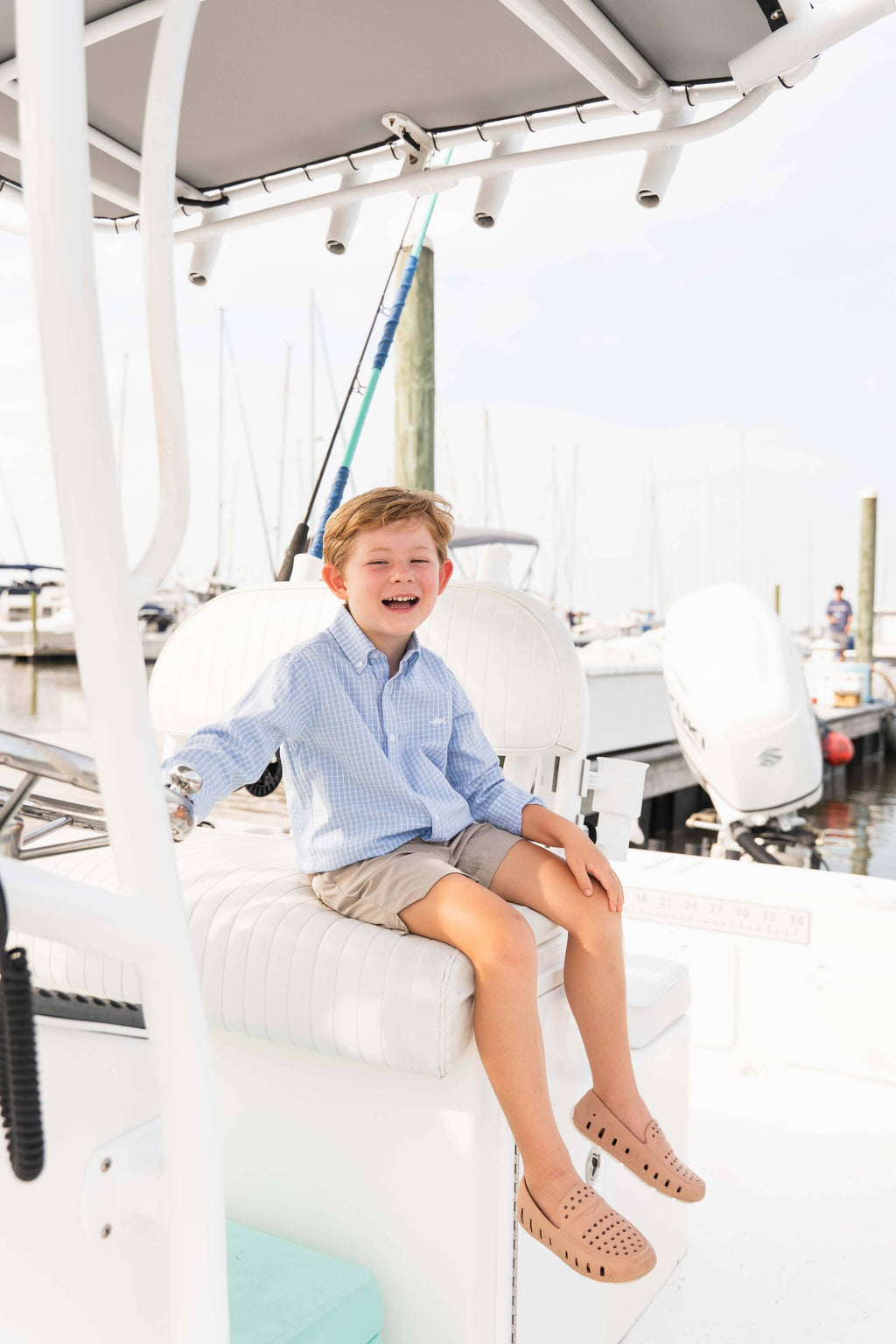 Boys Abaco Performance Shorts: Navy