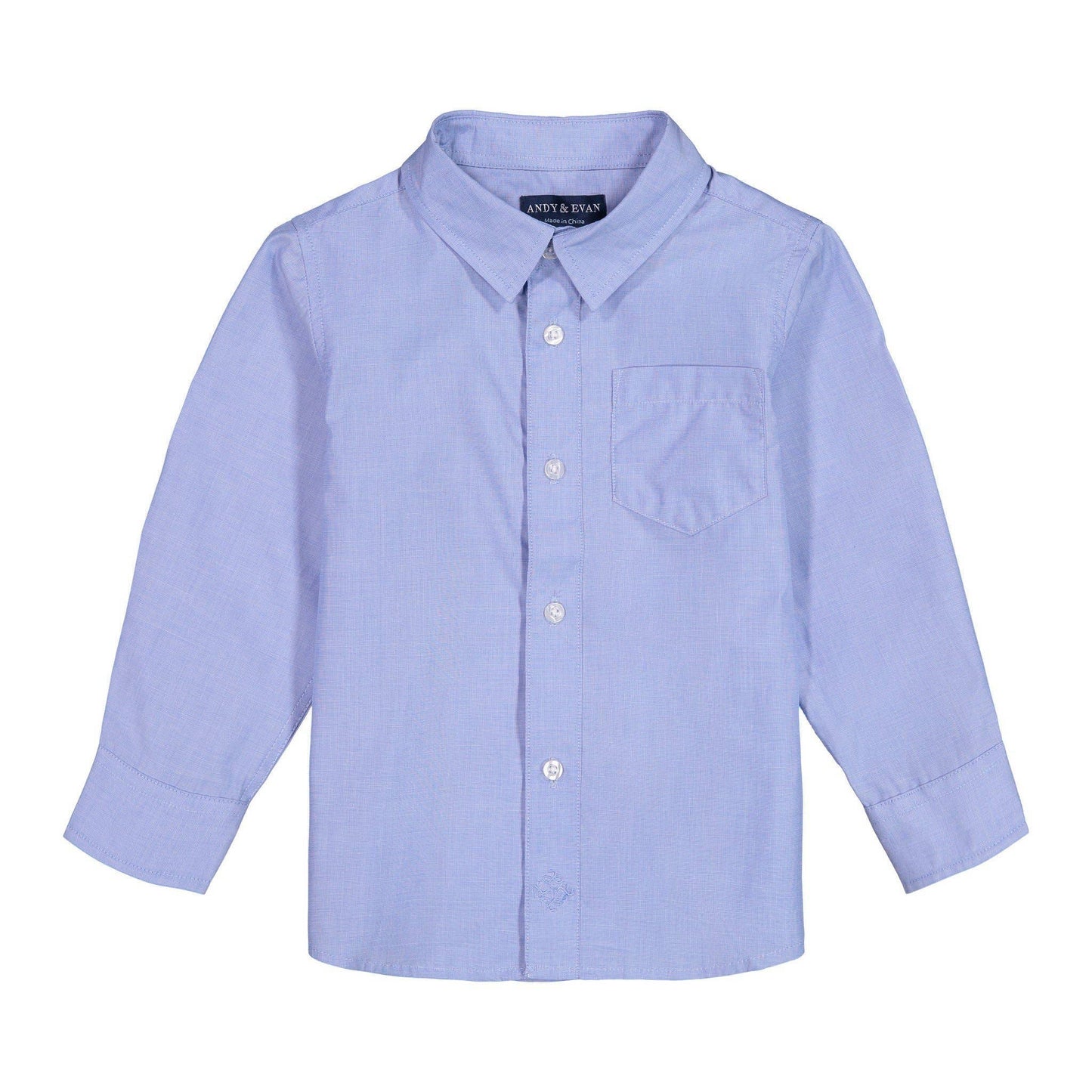 Boys Toddler Blue Chambray Button-down Shirt