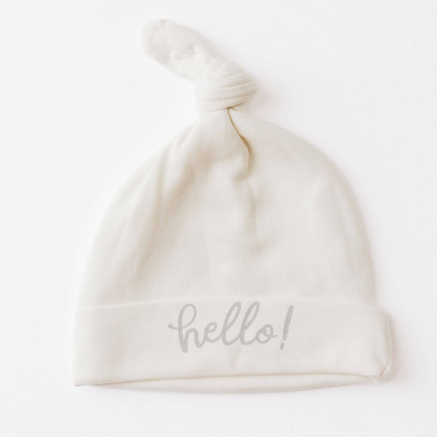 Hello! Knot Hat - Silver by Luna and Arlo