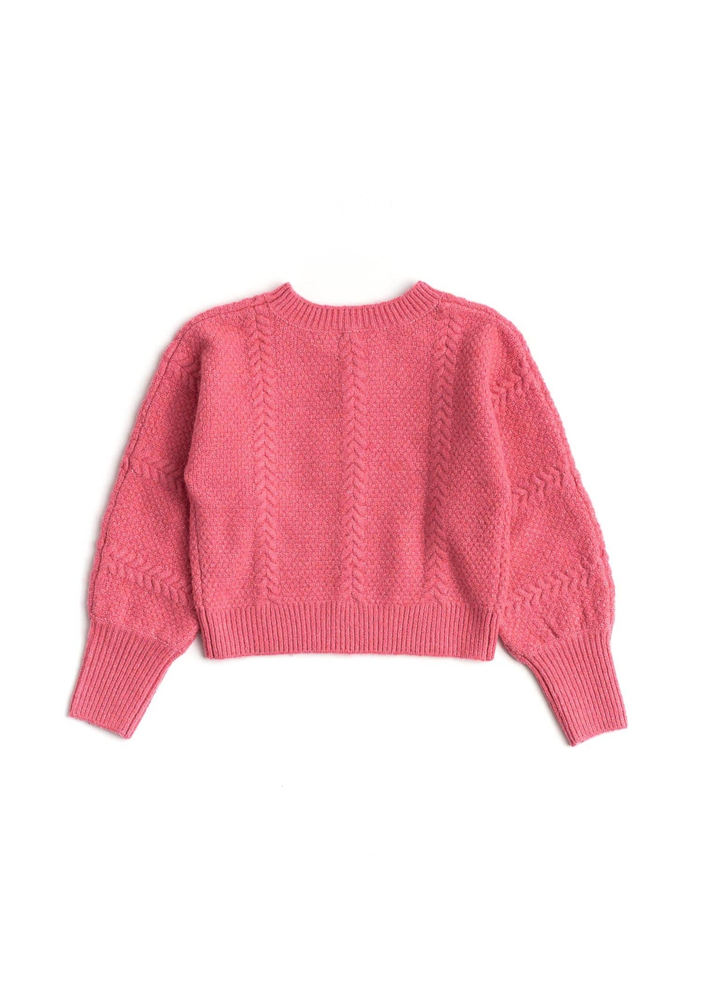 Sugar & Spice Sweater: Pink Flambe