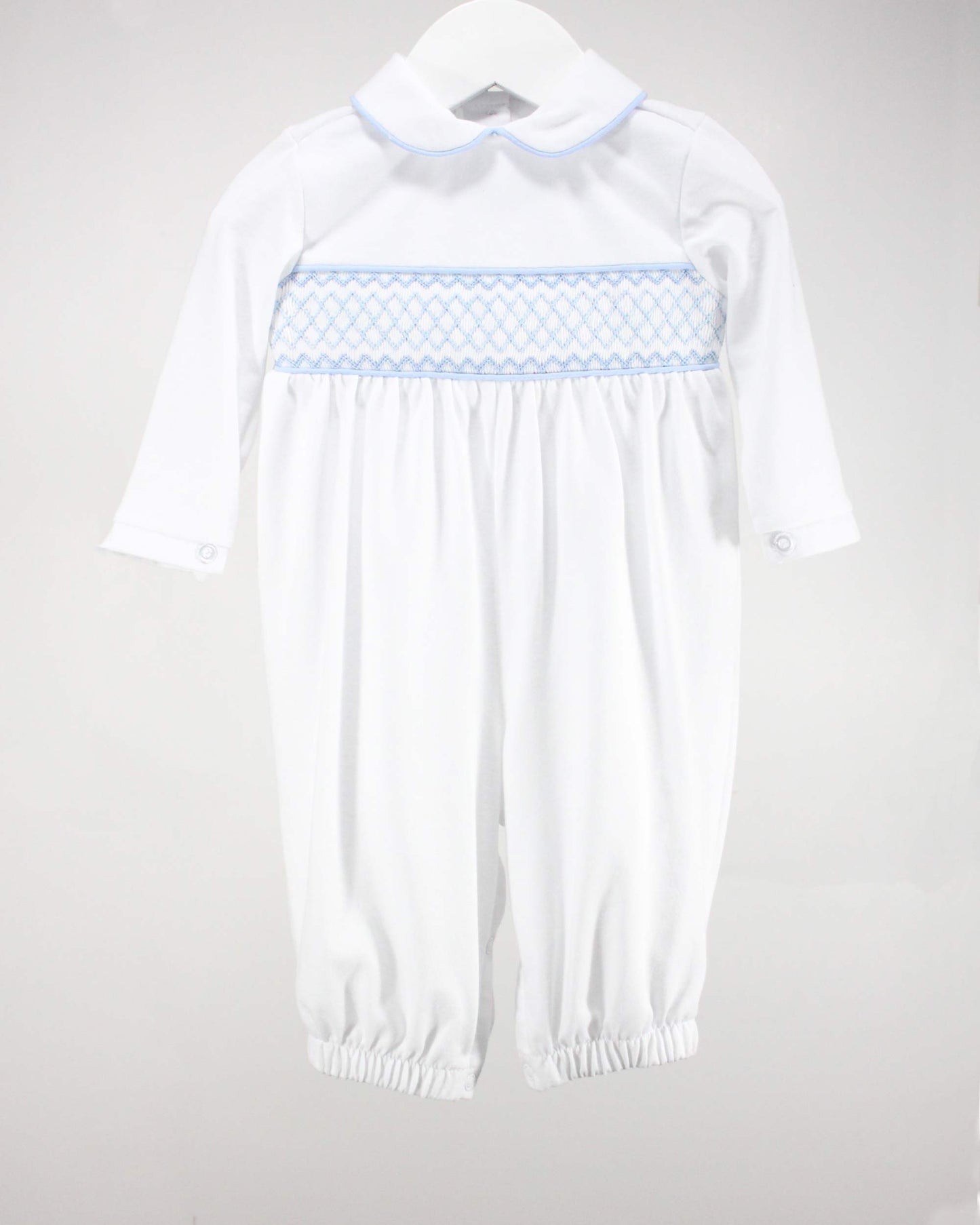 White and Light Blue Levi Gown: P