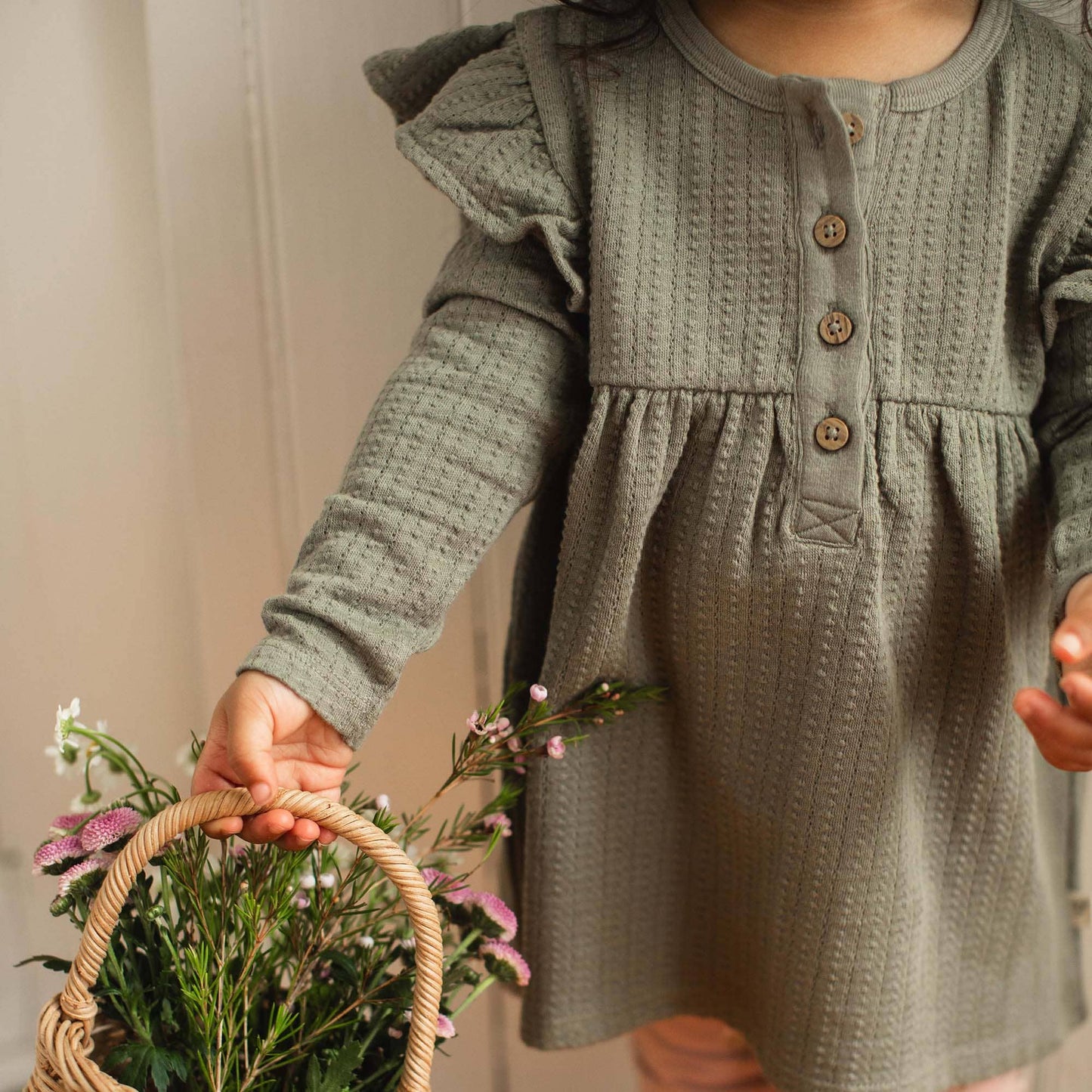 Budding Beauty Infant Tunic Set: Tranquility