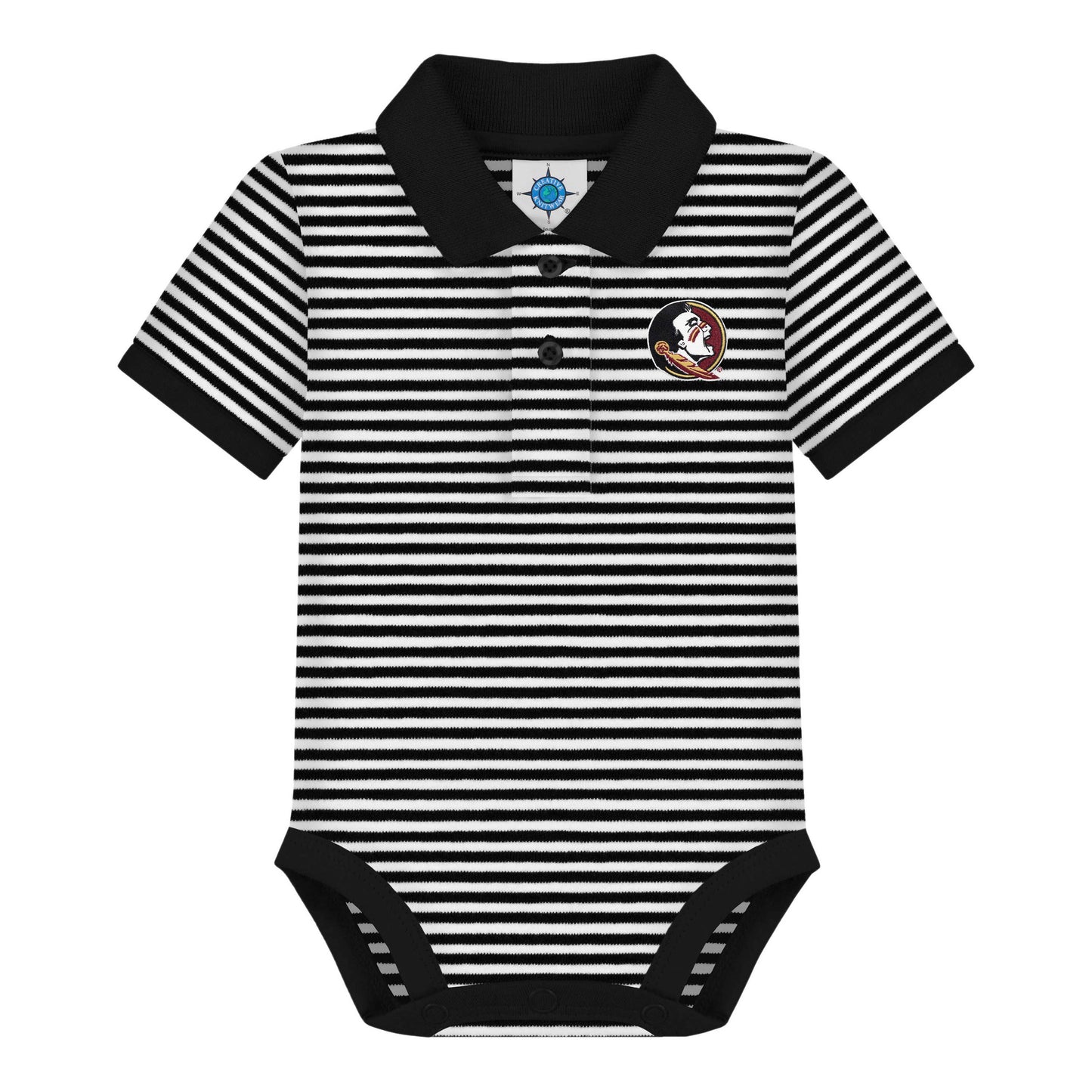 Florida State Seminoles Striped Infant Bodysuit: Garnet