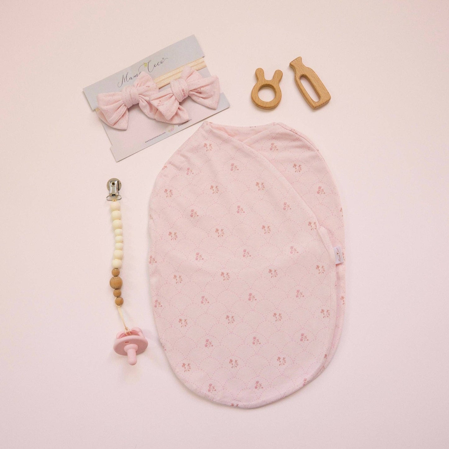 COCOON SWADDLE: Teddy Tiles / Small