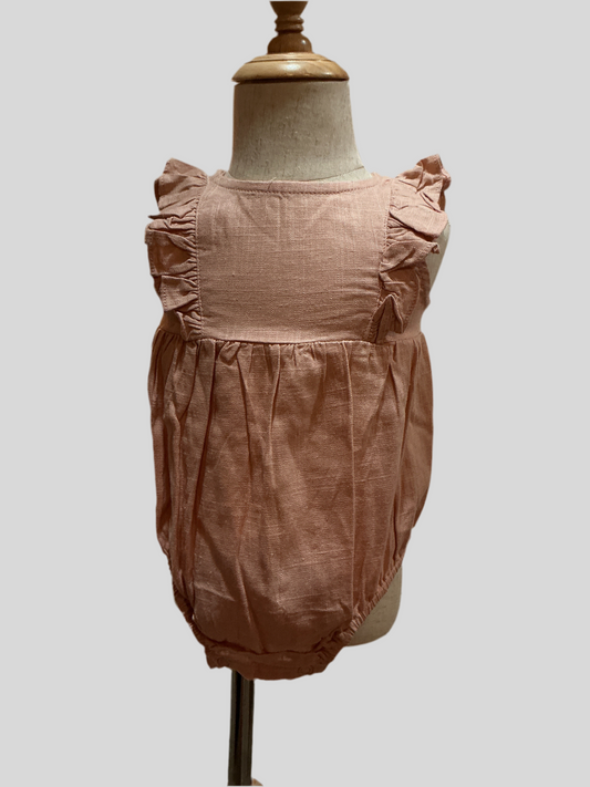 Blush Linen Romper