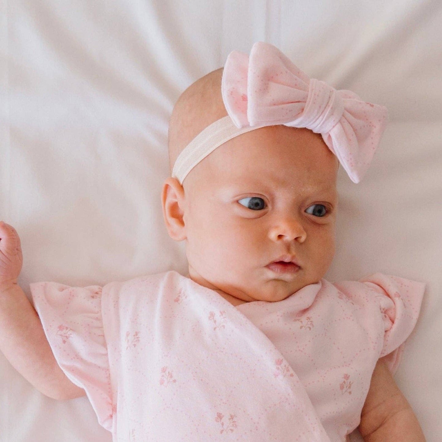 HEADBAND & BOW SET: Whimsical Garden / ONE SIZE
