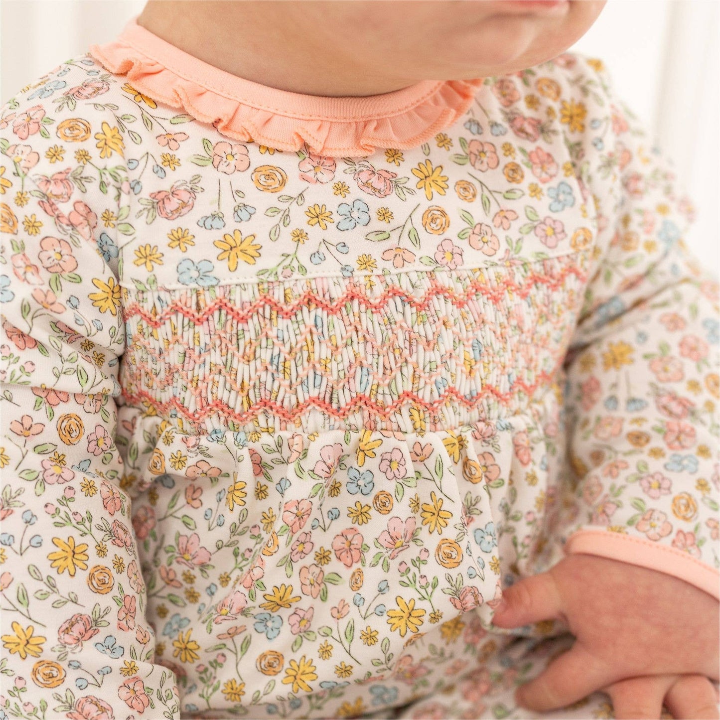 Enchanted Meadows Smocked Footie