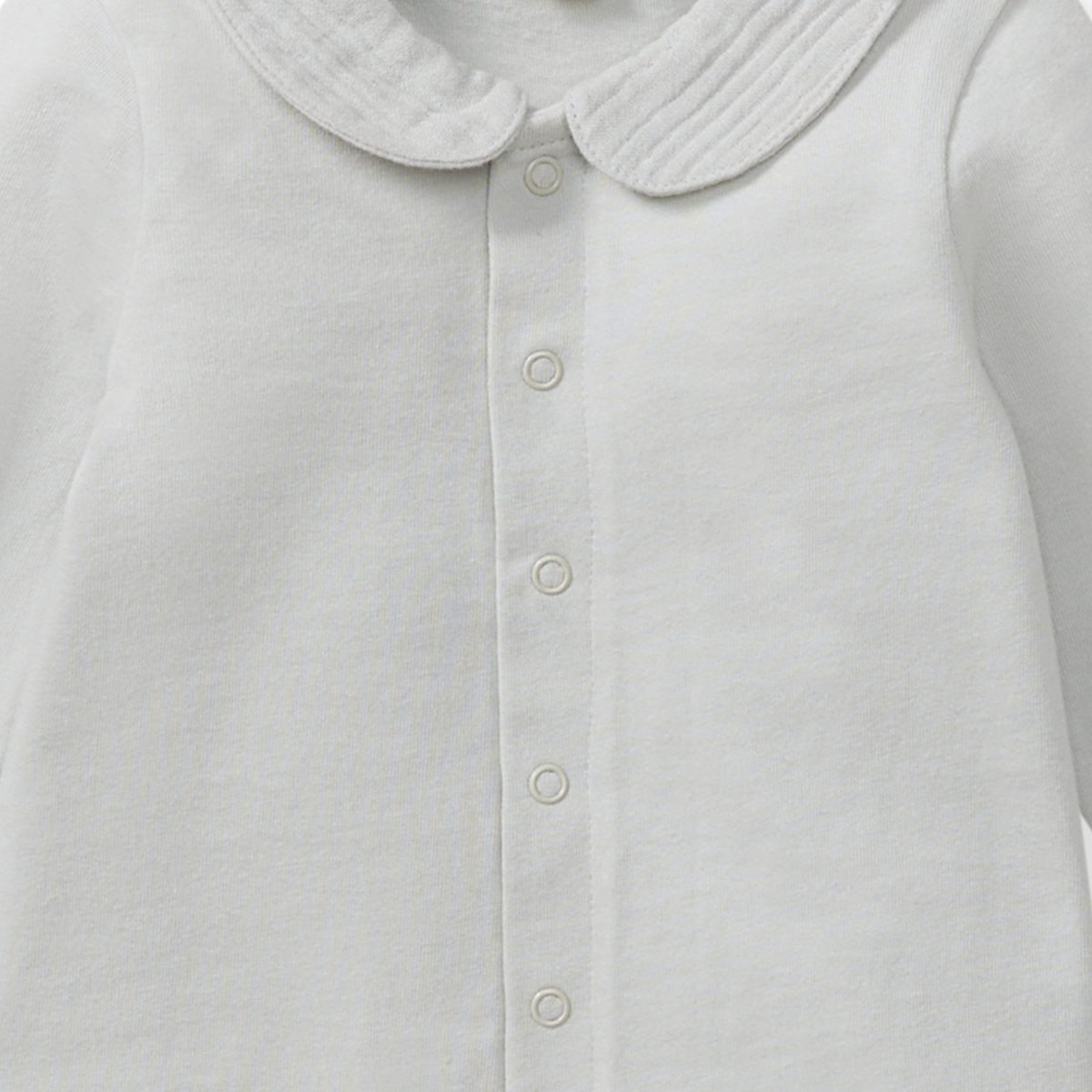 Muslin Collar Jumpsuit: Morning Blue