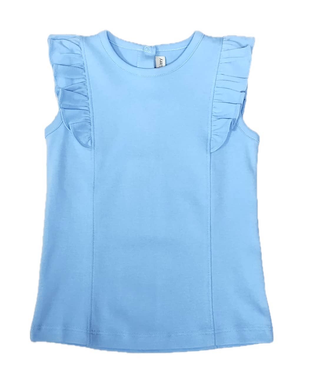 Positano Collection Blue Girl's Pima Top: